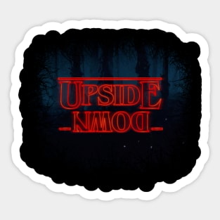 Upside Down Sticker